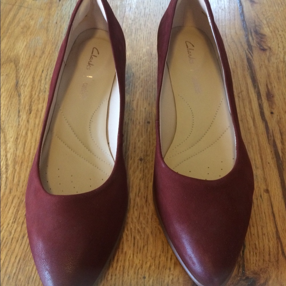 Shoes, Clark, size 8, rusty color, leather, new
